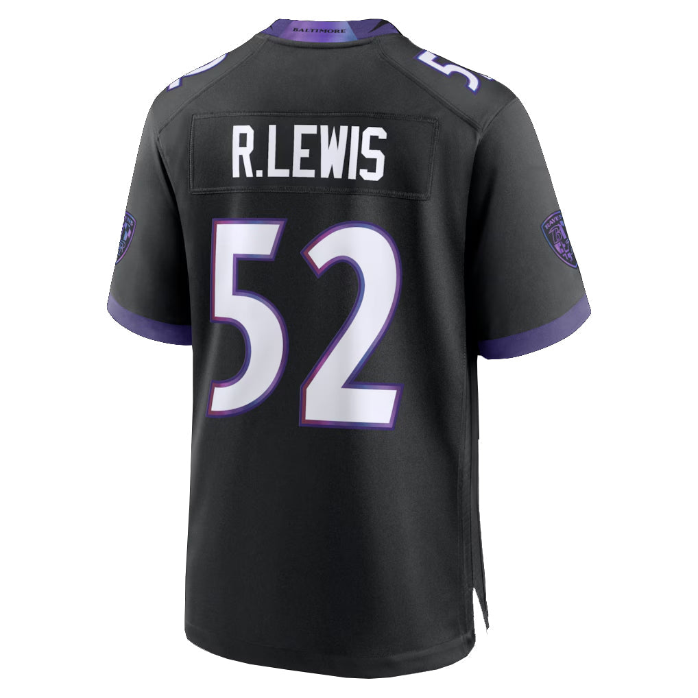 Kooe B.Ravens #52 Ray Lewis Player Black Home Game Stitched Jerseys
