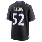 Kooe B.Ravens #52 Ray Lewis Player Black Home Game Stitched Jerseys