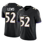 Kooe B.Ravens #52 Ray Lewis Player Black Vapor F.U.S.E. Limited Game Stitched Jerseys