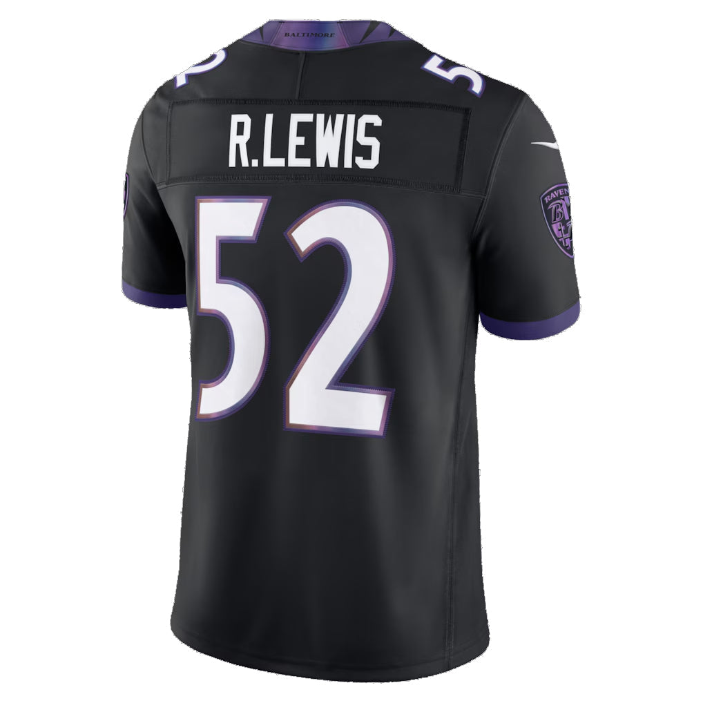 Kooe B.Ravens #52 Ray Lewis Player Black Vapor F.U.S.E. Limited Home Game Stitched Jerseys