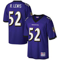 Kooe B.Ravens #52 Ray Lewis Player Purple Mitchell & Ness Big & Tall 2000 Retired Stitched Jerseys