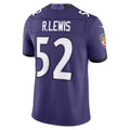 Kooe B.Ravens #52 Ray Lewis Player Purple  Vapor F.U.S.E. Limited Home Game Stitched Jerseys