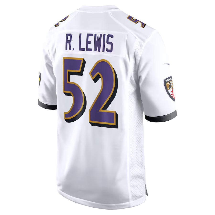 Kooe B.Ravens #52 Ray Lewis Player White Alternate Home Stitched Jerseys
