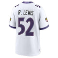 Kooe B.Ravens #52 Ray Lewis Player White Home Game Stitched Jerseys