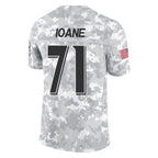 Kooe B.Ravens #71 Olaivavega Ioane Player Arctic Camo Salute to Service Limited Stitched Jerseys