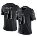 Kooe B.Ravens #71 Olaivavega Ioane Player Black RFLCTV Limited Stitched Jerseys