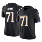 Kooe B.Ravens #71 Olaivavega Ioane Player Black Vapor F.U.S.E. Limited Game Stitched Jerseys