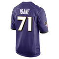 Kooe B.Ravens #71 Olaivavega Ioane Player Purple Alternate Home Stitched Jerseys
