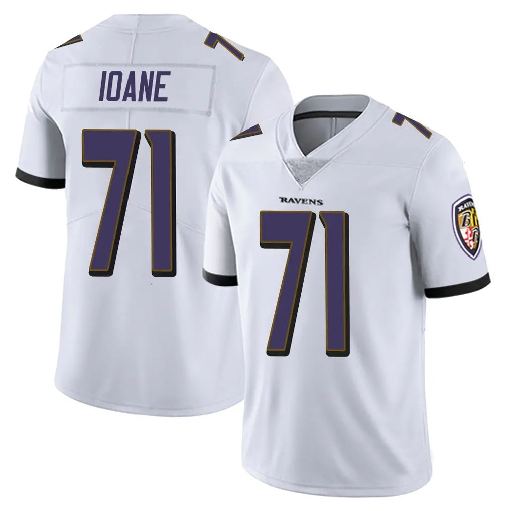 Kooe B.Ravens #71 Olaivavega Ioane Player White Vapor Untouchable Limited Game Home Stitched Jerseys