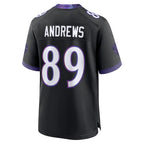 Kooe B.Ravens #89 Mark Andrews Player Black Home Game Stitched Jerseys