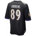 Kooe B.Ravens #89 Mark Andrews Player Black Replica Game Stitched Jerseys