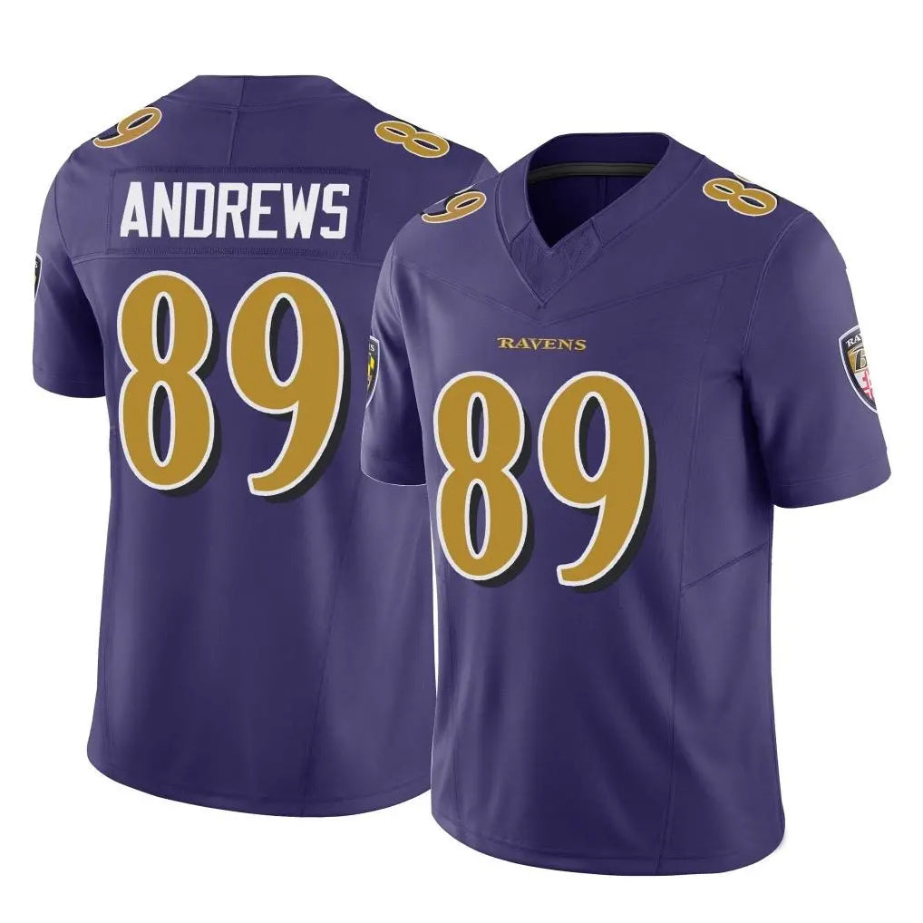 Kooe B.Ravens #89 Mark Andrews Player Purple Vapor F.U.S.E. Limited Game Stitched Jerseys