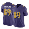 Kooe B.Ravens #89 Mark Andrews Player Purple Vapor F.U.S.E. Limited Game Stitched Jerseys