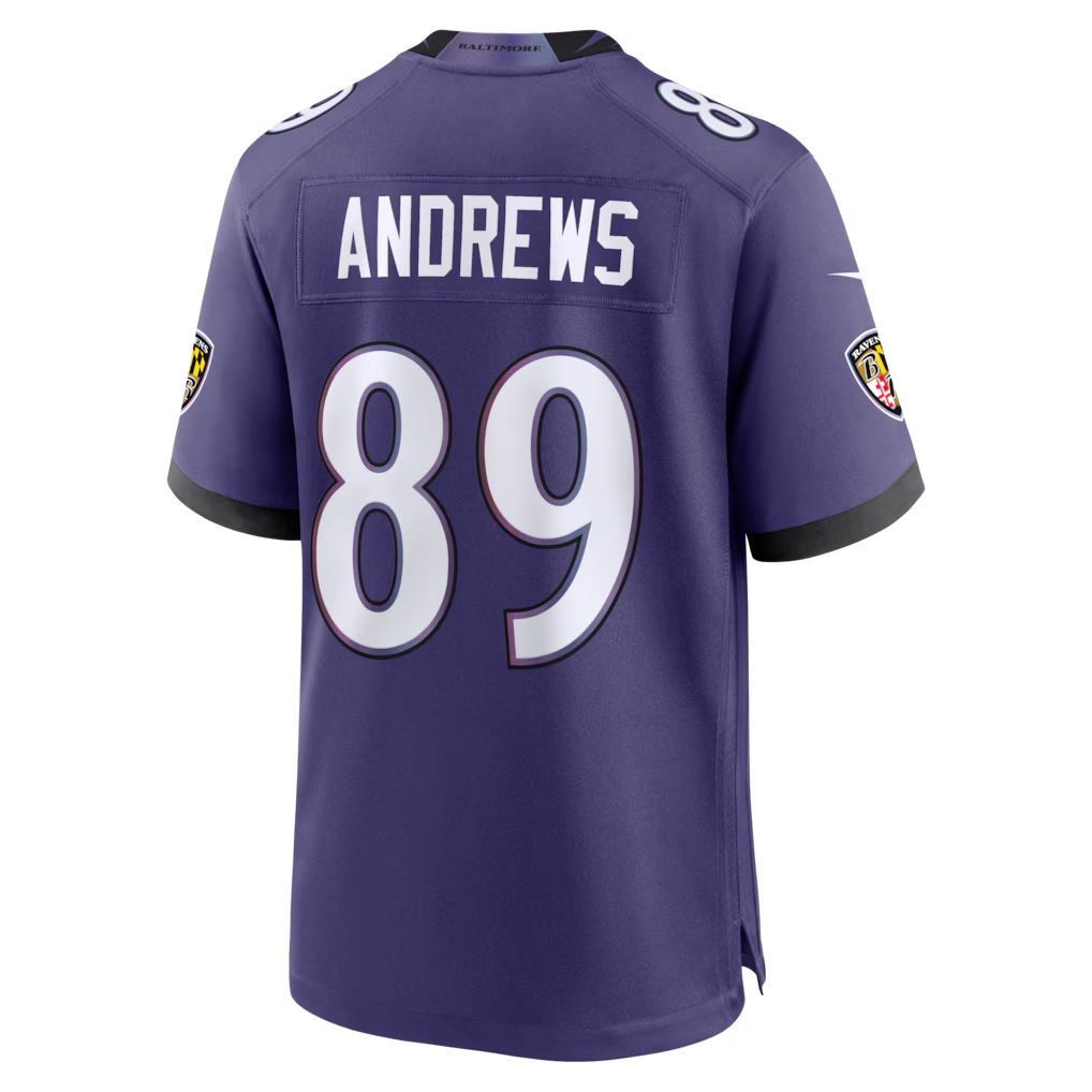 Kooe B.Ravens #89 Mark Andrews Purple Team Game Stitched Jerseys