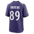 Kooe B.Ravens #89 Mark Andrews Purple Team Game Stitched Jerseys