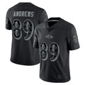 Kooe B.Ravens #89 Mark Andrews Player RFLCTV Limited Black Stitched Jerseys