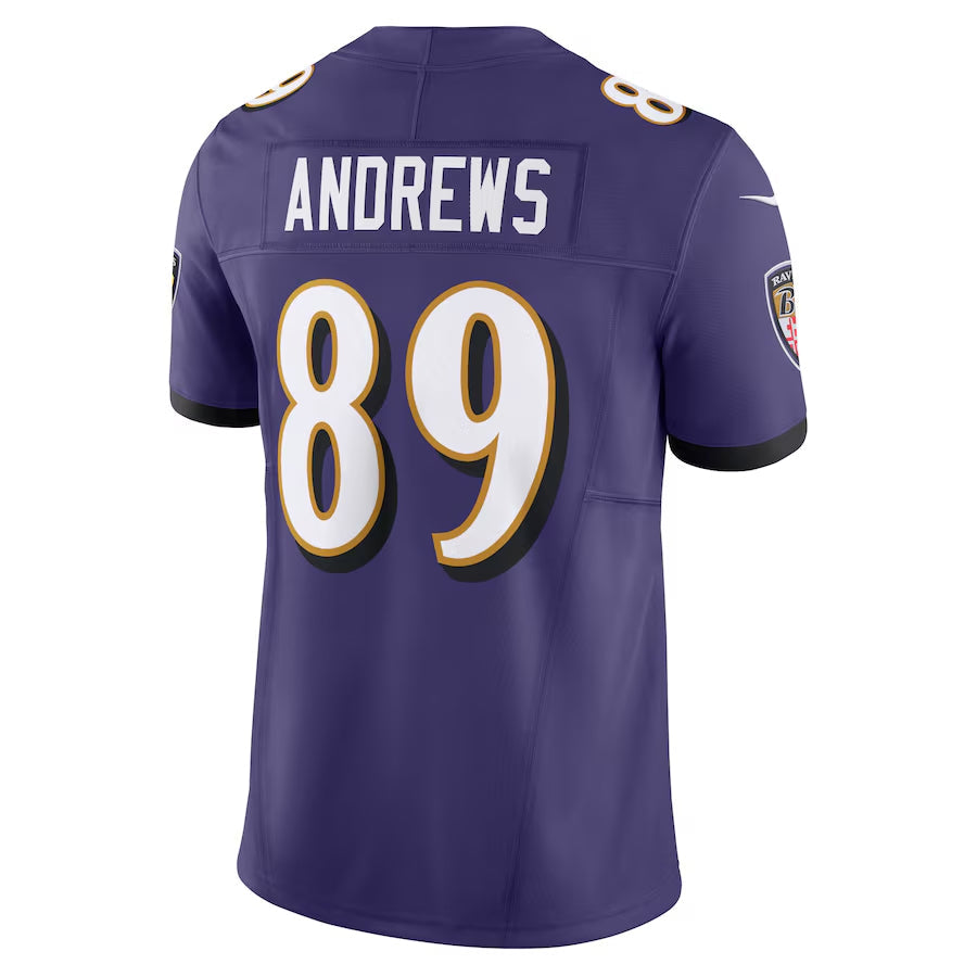 Kooe B.Ravens #89 Mark Andrews Player Vapor F.U.S.E. Limited Purple Stitched Jerseys