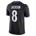 Kooe B.Ravens #8 Lamar Jackson Black Alternate Alternate Vapor F.U.S.E. Stitched Limited Jerseys
