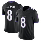 Kooe B.Ravens #8 Lamar Jackson Player Black Limited Elite Home Game Stitched Jerseys