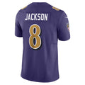 Kooe B.Ravens #8 Lamar Jackson Player Purple Vapor F.U.S.E. Limited Stitched Jerseys