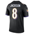 Kooe B.Ravens #8 Lamar Jackson Player Black Legend Performance Stitched Jerseys