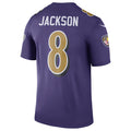 Kooe B.Ravens #8 Lamar Jackson Player Purple Legend Performance Stitched Jerseys