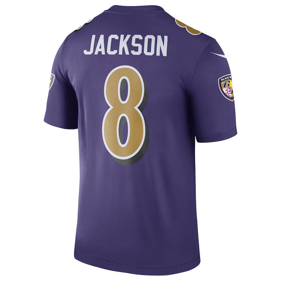 Kooe B.Ravens #8 Lamar Jackson Player Purple Legend Performance Stitched Jerseys