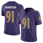 Kooe B.Ravens #91 Trey Hendrickson Player Purple Color Vapor Untouchable Limited Stitched Jerseys