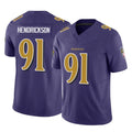 Kooe B.Ravens #91 Trey Hendrickson Player Purple Vapor F.U.S.E. Limited Game Stitched Jerseys