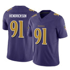 Kooe B.Ravens #91 Trey Hendrickson Player Purple Vapor F.U.S.E. Limited Game Stitched Jerseys