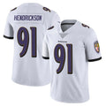 Kooe B.Ravens #91 Trey Hendrickson Player White Vapor Untouchable Game Stitched Jerseys