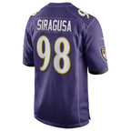 Kooe B.Ravens #98 Tony Siragusa Player Purple Alternate Home Game Stitched Jerseys