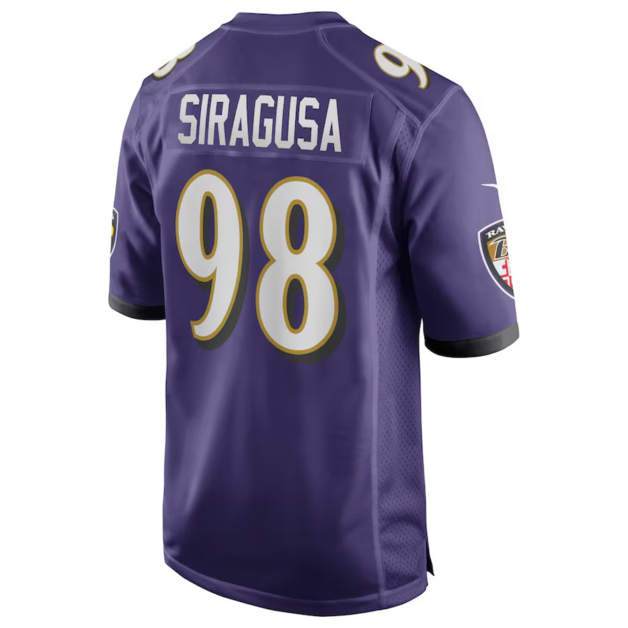 Kooe B.Ravens #98 Tony Siragusa Player Purple Alternate Home Game Stitched Jerseys