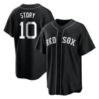 Kooe B.Red Sox #10 Trevor Story Player Black Home Game Stitched Jerseys