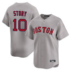 Kooe B.Red Sox #10 Trevor Story Player Gray Road Limited Home Game Stitched Jerseys