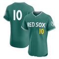 Kooe B.Red Sox #10 Trevor Story Player Green City Connect Limited Elite Home Game Stitched Jerseys