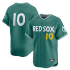 Kooe B.Red Sox #10 Trevor Story Player Green City Connect Limited Home Game Stitched Jerseys