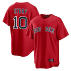 Kooe B.Red Sox #10 Trevor Story Player Red Home Game Stitched Jerseys