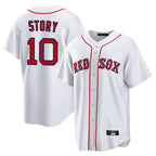 Kooe B.Red Sox #10 Trevor Story Player White Home Game Stitched Jerseys