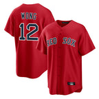Kooe B.Red Sox #12 Connor Wong Player Red Home Game Stitched Jerseys