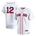 Kooe B.Red Sox #12 Connor Wong Player White Limited Home Game Stitched Jerseys