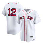 Kooe B.Red Sox #12 Connor Wong Player White Limited Home Game Stitched Jerseys
