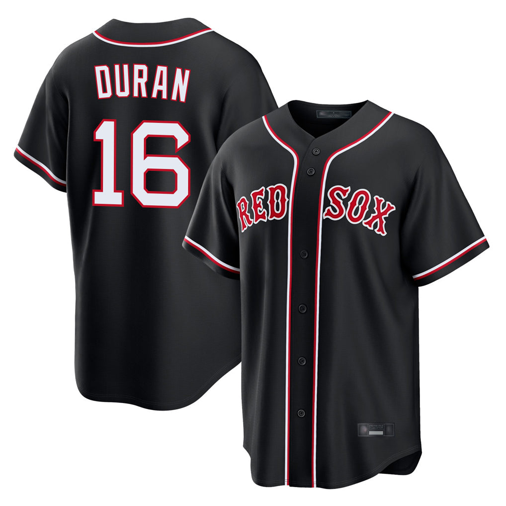 Kooe B.Red Sox #16 Jarren Duran Player Black Out Home Game Stitched Jerseys