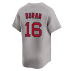 Kooe B.Red Sox #16 Jarren Duran Player Gray Road Limited Home Game Stitched Jerseys