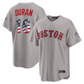 Kooe B.Red Sox #16 Jarren Duran Player Gray Road USA 250 Fourth of July Home Game Stitched Jerseys