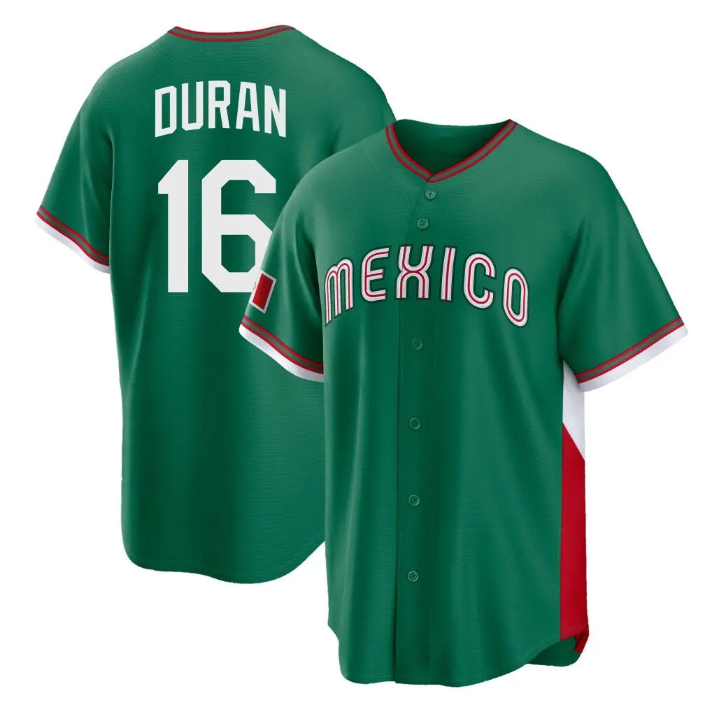 Kooe B.Red Sox #16 Jarren Duran Player Green Mexico 2026 World Classic Home Game Stitched Jerseys