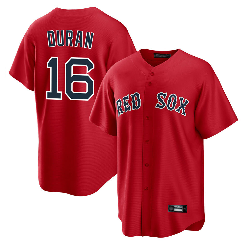 Kooe B.Red Sox #16 Jarren Duran Player Red Home Game Stitched Jersey
