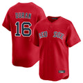 Kooe B.Red Sox #16 Jarren Duran Player Red Limited Home Game Stitched Jersey