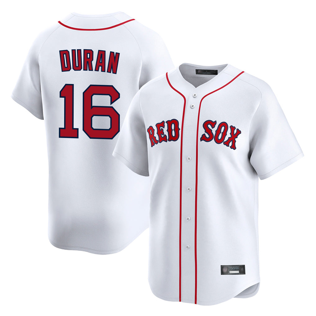 Kooe B.Red Sox #16 Jarren Duran Player White Limited Home Game Stitched Jersey