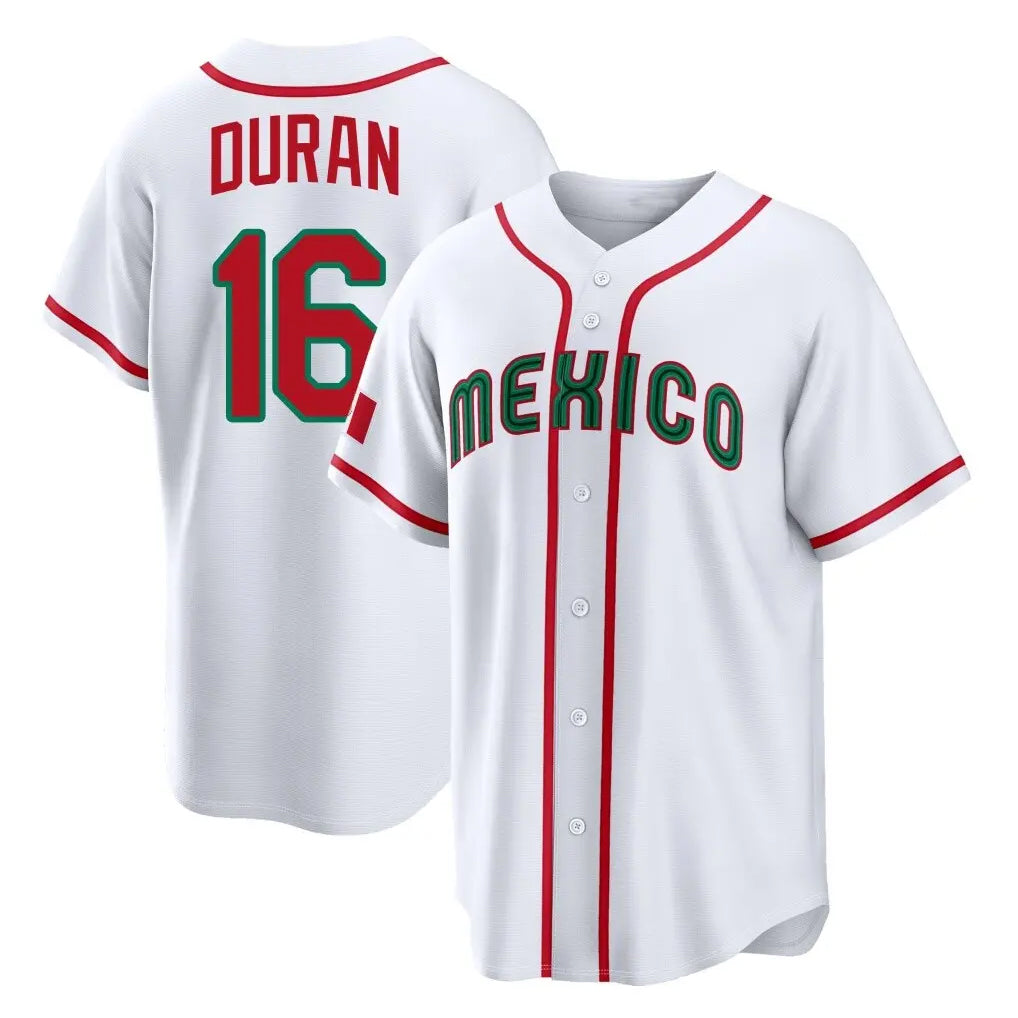 Kooe B.Red Sox #16 Jarren Duran Player White Mexico 2026 World Classic Home Game Stitched Jerseys
